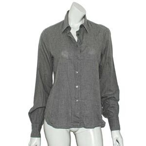 BAMFORD England Button up Shirt Gray CottonMade in Italy Women's Size 42